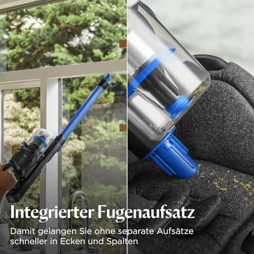 BISSELL PowerClean FurFinder Akku-Staubsauger, 200W Motor, FurFinder-Licht, Anti-Tangle Bürste, HEPA-Filter, 40 Min Laufzeit