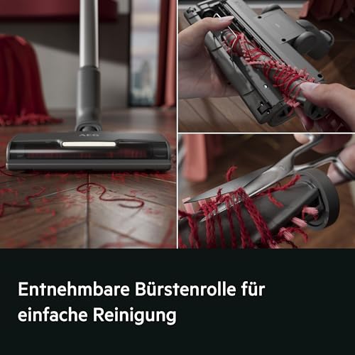 AEG 6000 Akku-Staubsauger, Digitalmotor mit 103.000 U/Min, 40 Min Laufzeit, 99% Staubaufnahme, leichter Akku, kabellos & handlich
