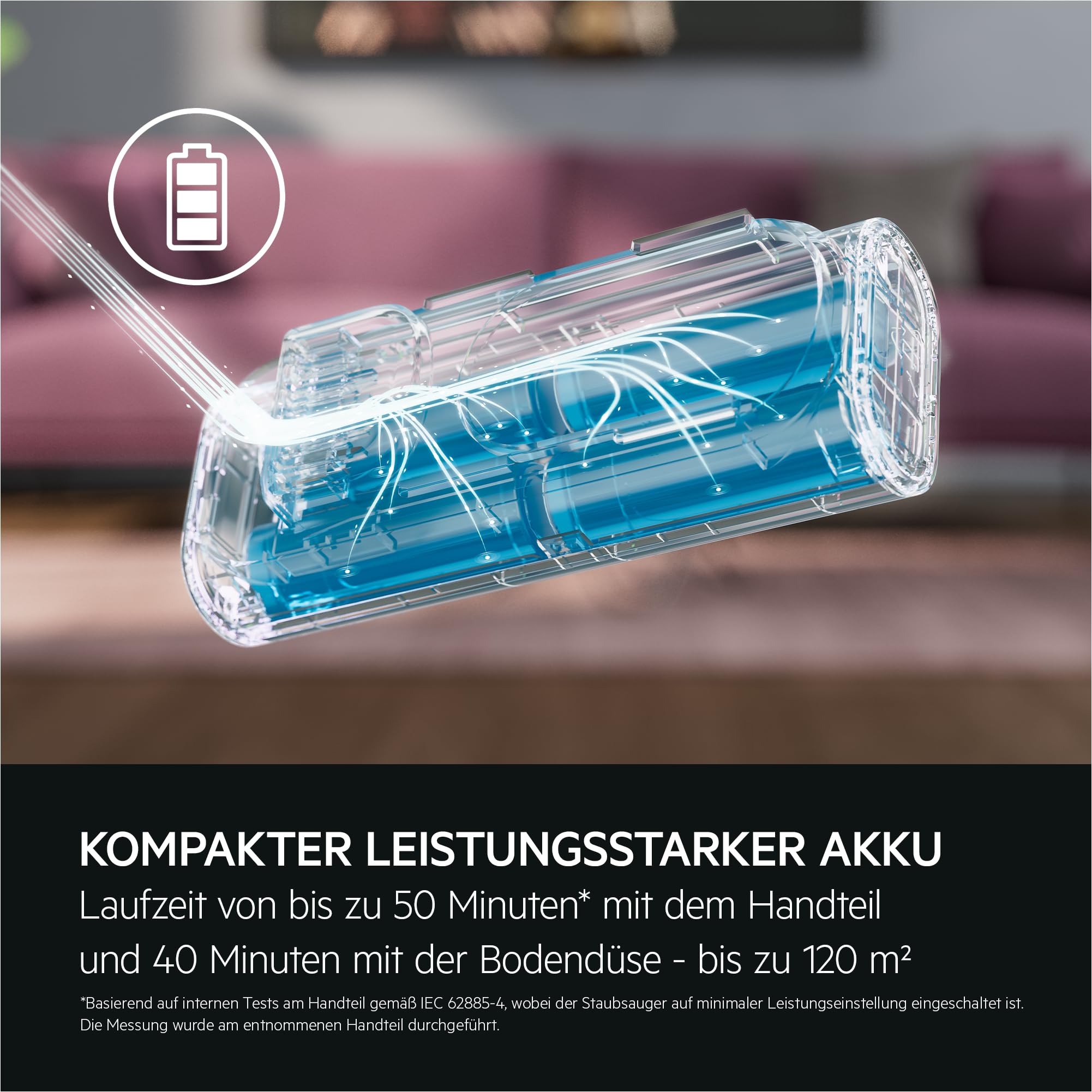 AEG Serie 7000 ÖKO Akku-Staubsauger, ultraleicht & kraftvoll, 2in1 mit 5-Stufen-Filtration – bis 50 Min Laufzeit, für alle Böden