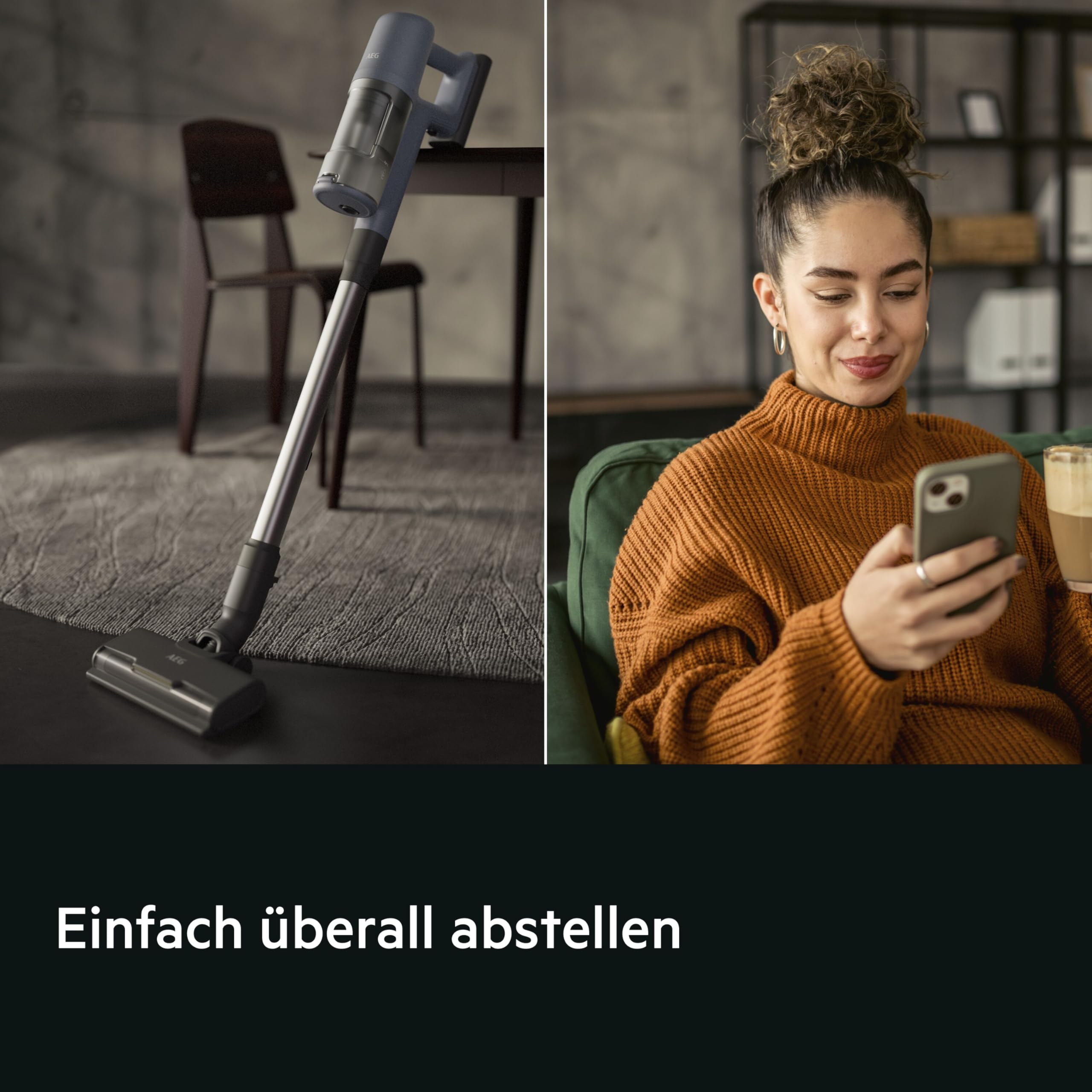 AEG 6000 Akku-Staubsauger, Digitalmotor mit 103.000 U/Min, 40 Min Laufzeit, 99% Staubaufnahme, leichter Akku, kabellos & handlich