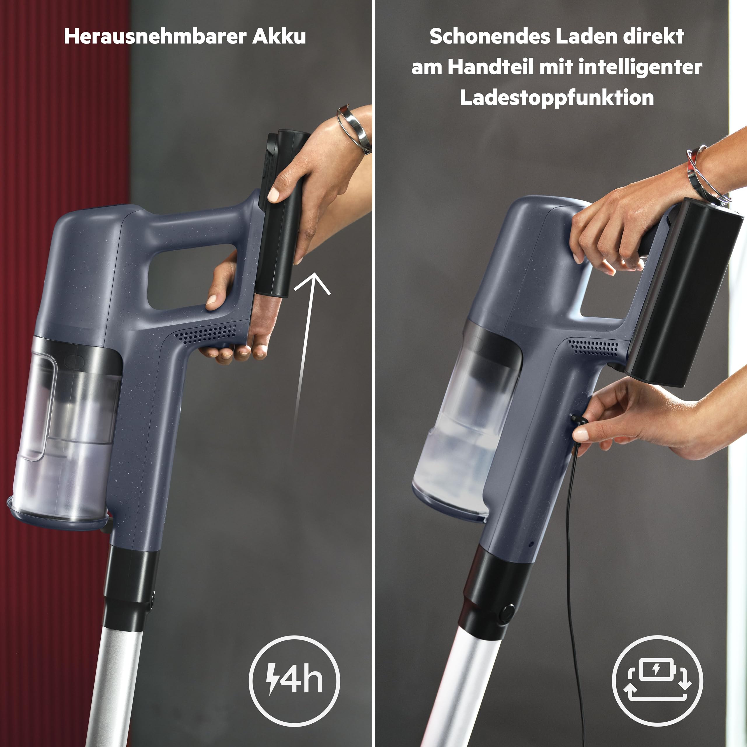 AEG 6000 Akku-Staubsauger, Digitalmotor mit 103.000 U/Min, 40 Min Laufzeit, 99% Staubaufnahme, leichter Akku, kabellos & handlich