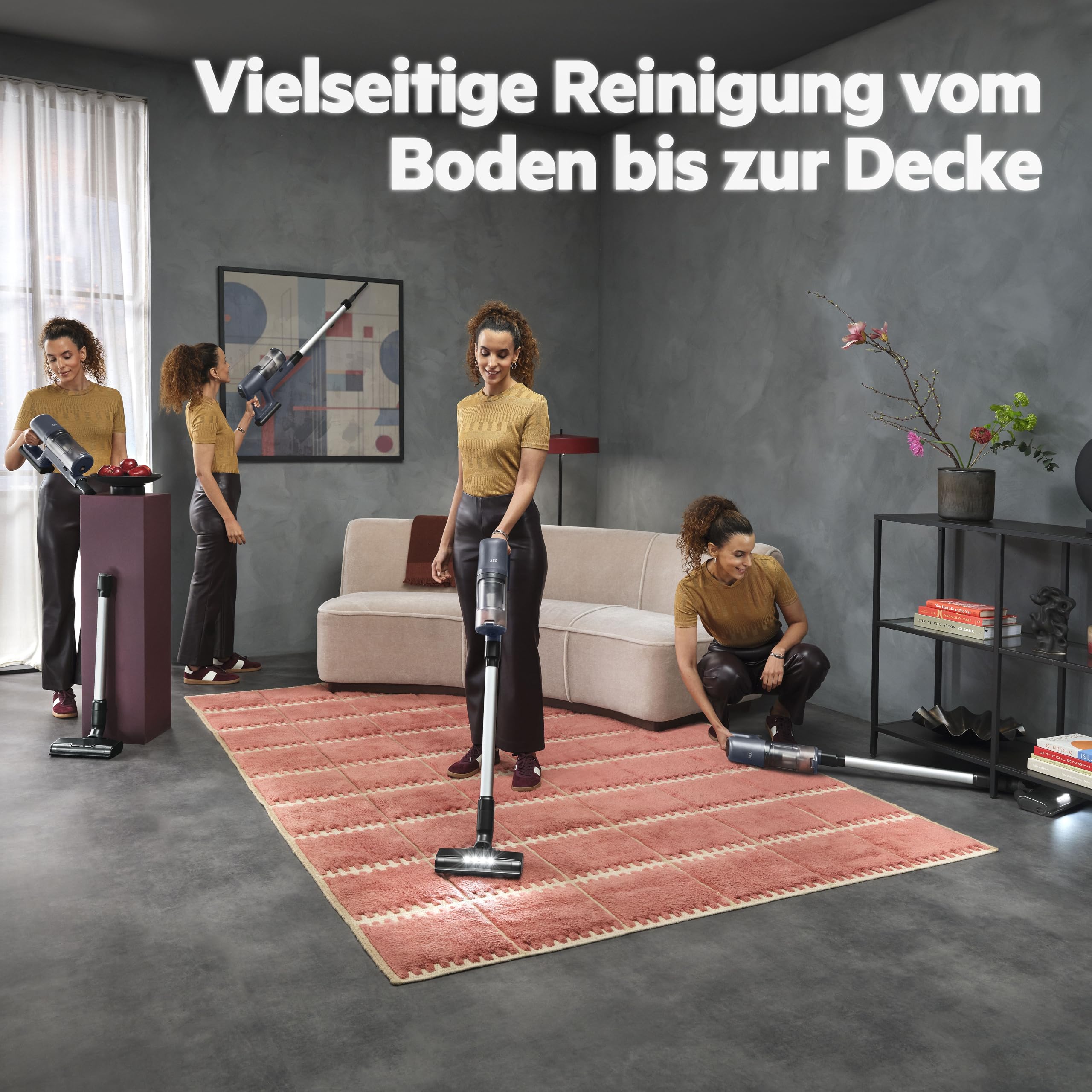 AEG 6000 Akku-Staubsauger, Digitalmotor mit 103.000 U/Min, 40 Min Laufzeit, 99% Staubaufnahme, leichter Akku, kabellos & handlich